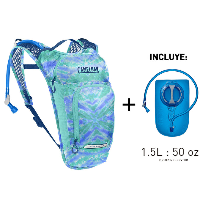 2814403000-P MOCHILA MINI M.U.L.E. 50oz TIE DYE/AZUL MARCA CAMELBAK